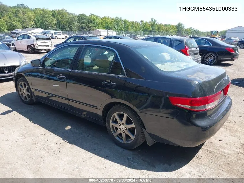 1HGCM56435L000333 2005 Honda Accord 2.4 Lx