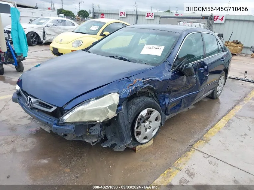 3HGCM56445G710466 2005 Honda Accord 2.4 Lx