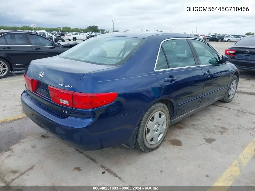 2005 Honda Accord 2.4 Lx VIN: 3HGCM56445G710466 Lot: 40251893