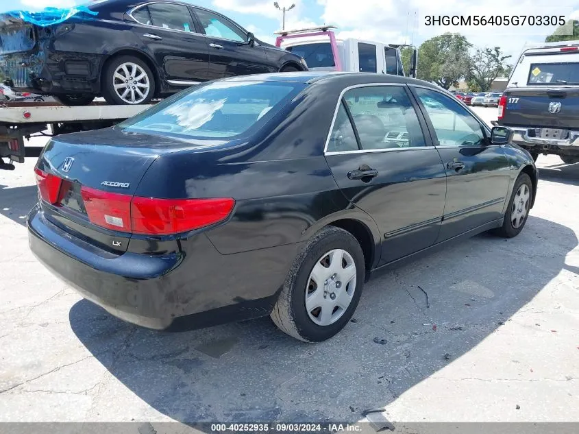 3HGCM56405G703305 2005 Honda Accord 2.4 Lx