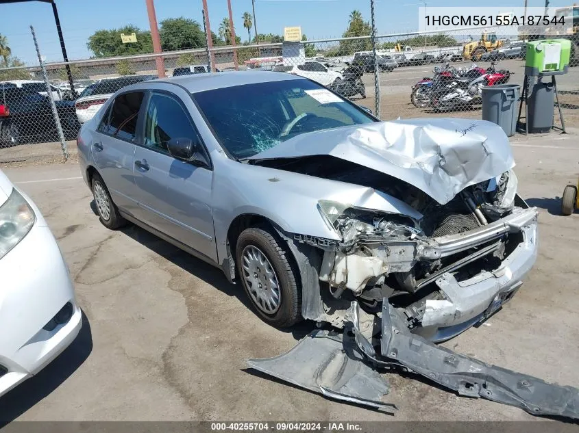 1HGCM56155A187544 2005 Honda Accord 2.4 Dx