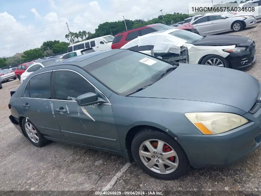 1HGCM66575A034608 2005 Honda Accord 3.0 Ex