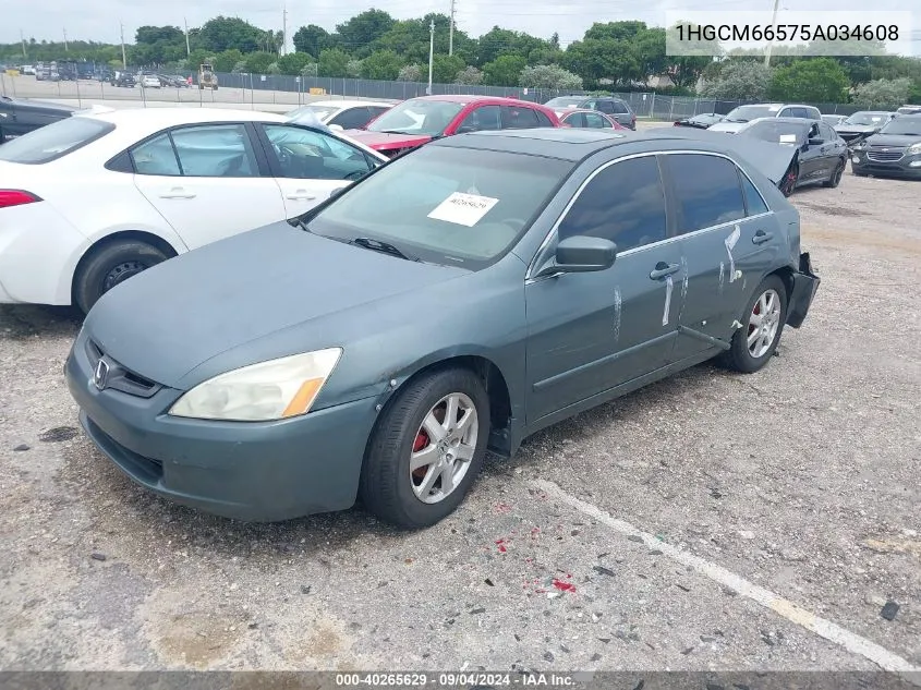 1HGCM66575A034608 2005 Honda Accord 3.0 Ex