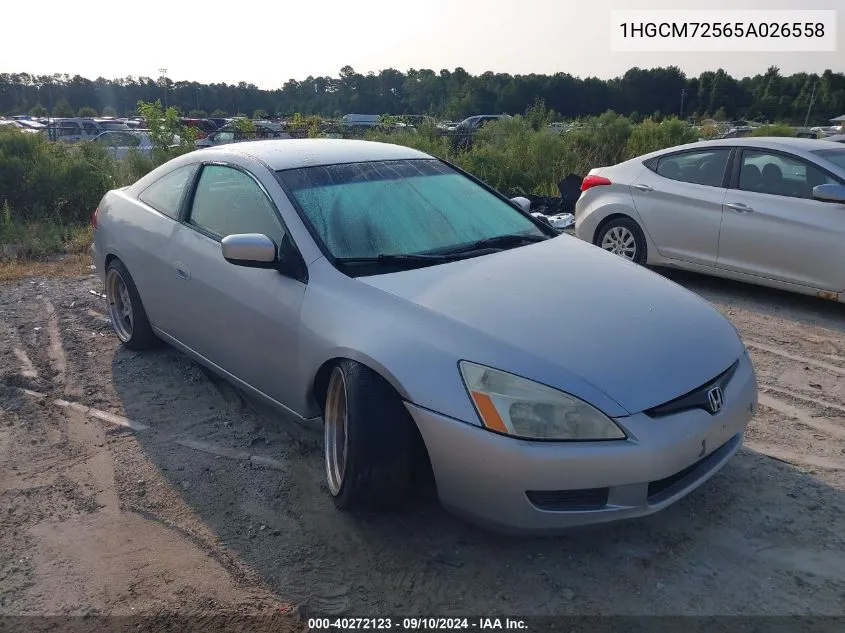 1HGCM72565A026558 2005 Honda Accord 2.4 Lx Special Edition