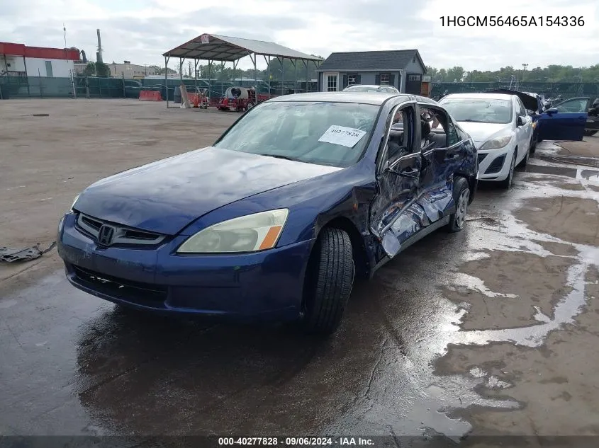 1HGCM56465A154336 2005 Honda Accord 2.4 Lx