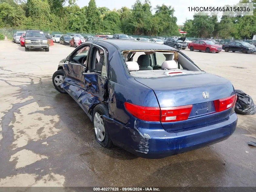 1HGCM56465A154336 2005 Honda Accord 2.4 Lx