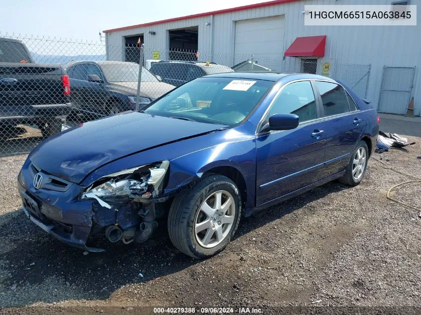 1HGCM66515A063845 2005 Honda Accord 3.0 Ex