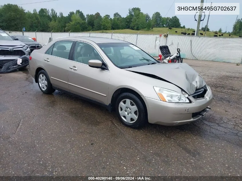 3HGCM56495G702637 2005 Honda Accord 2.4 Lx