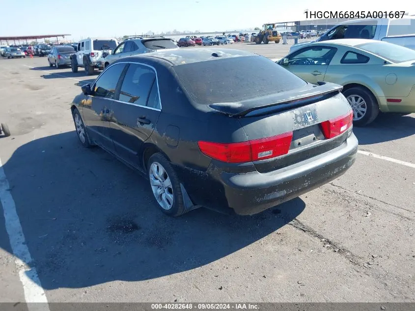 1HGCM66845A001687 2005 Honda Accord 3.0 Ex