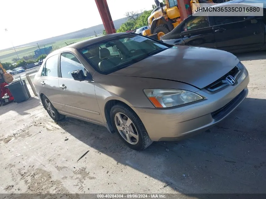 2005 Honda Accord Hybrid Ima VIN: JHMCN36535C016880 Lot: 40284304