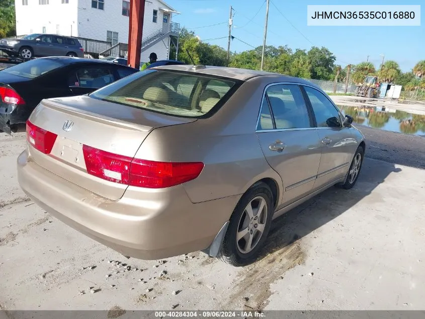 JHMCN36535C016880 2005 Honda Accord Hybrid Ima