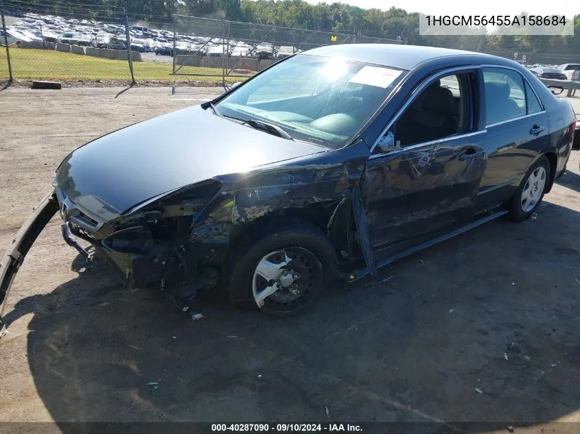 1HGCM56455A158684 2005 Honda Accord 2.4 Lx