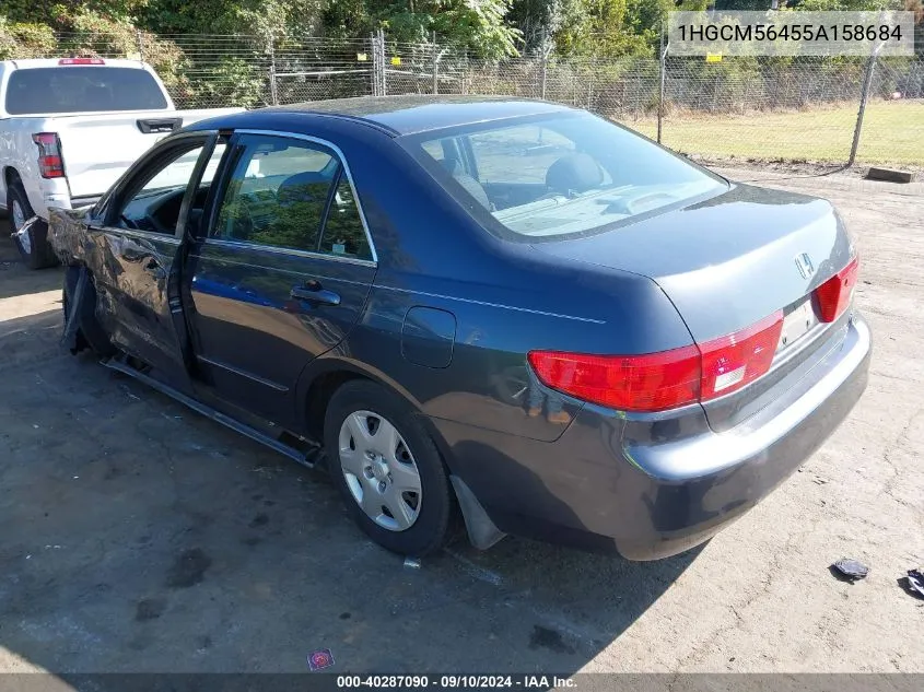 2005 Honda Accord 2.4 Lx VIN: 1HGCM56455A158684 Lot: 40287090