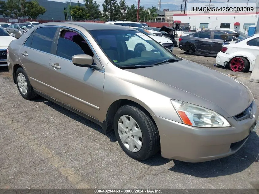 2005 Honda Accord 2.4 Lx VIN: JHMCM56425C003009 Lot: 40294463