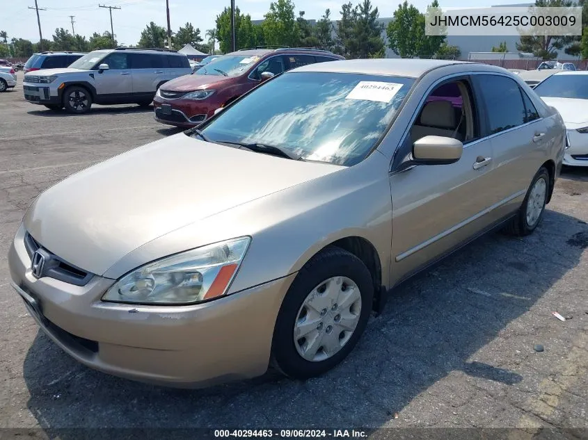 2005 Honda Accord 2.4 Lx VIN: JHMCM56425C003009 Lot: 40294463