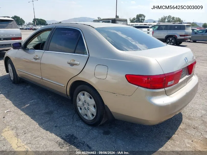 2005 Honda Accord 2.4 Lx VIN: JHMCM56425C003009 Lot: 40294463