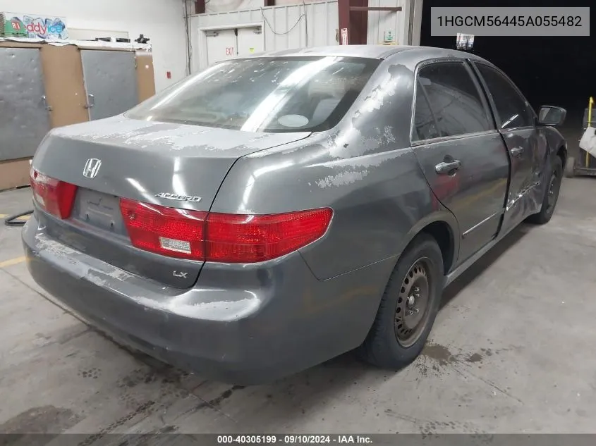 1HGCM56445A055482 2005 Honda Accord 2.4 Lx