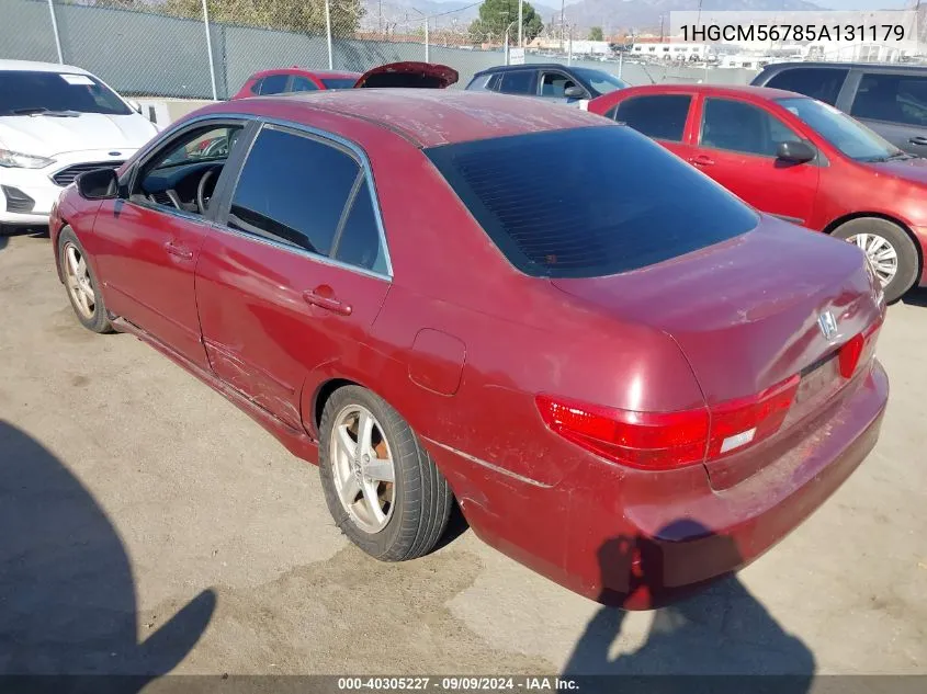 1HGCM56785A131179 2005 Honda Accord 2.4 Ex