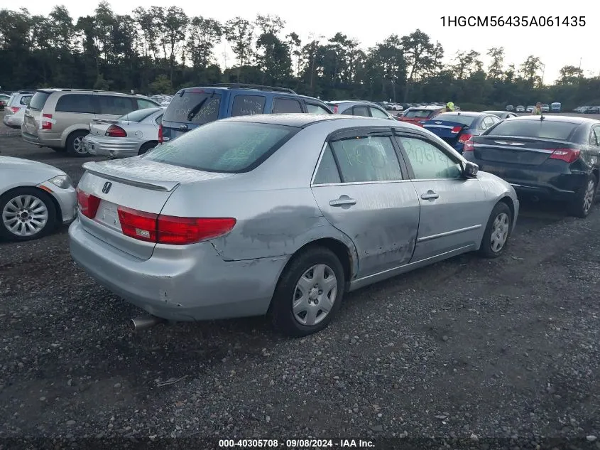 1HGCM56435A061435 2005 Honda Accord 2.4 Lx