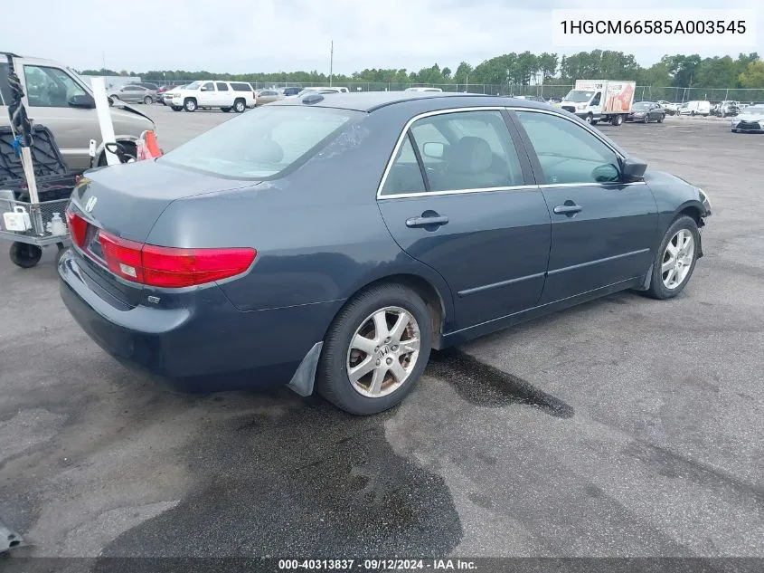 2005 Honda Accord 3.0 Ex VIN: 1HGCM66585A003545 Lot: 40313837