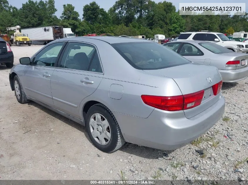 2005 Honda Accord Lx VIN: 1HGCM56425A123701 Lot: 40315341