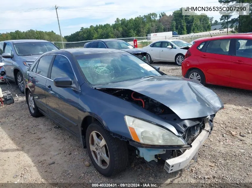 2005 Honda Accord Hybrid Ima VIN: JHMCN36535C007290 Lot: 40320431