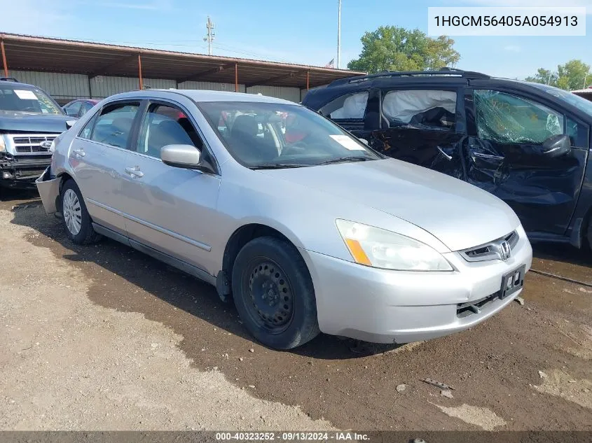 2005 Honda Accord 2.4 Lx VIN: 1HGCM56405A054913 Lot: 40323252