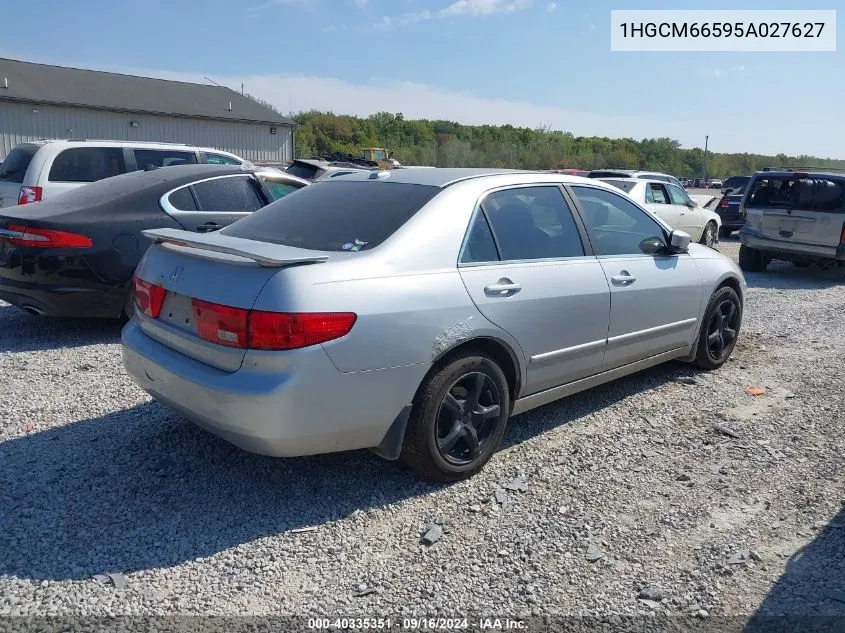 2005 Honda Accord Ex VIN: 1HGCM66595A027627 Lot: 40335351