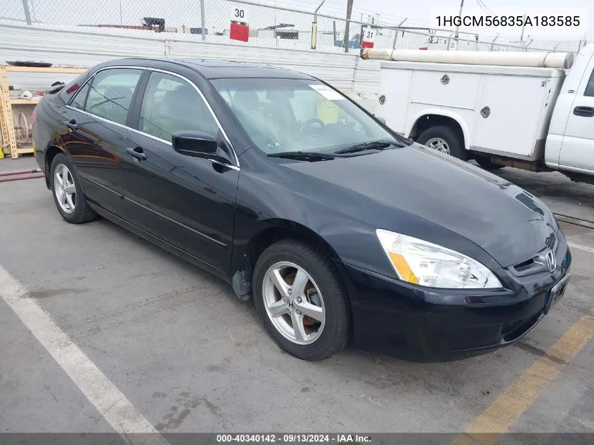 2005 Honda Accord 2.4 Ex VIN: 1HGCM56835A183585 Lot: 40340142