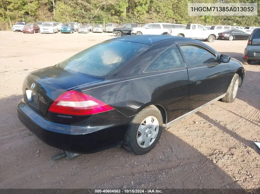 2005 Honda Accord 2.4 Lx VIN: 1HGCM71385A013052 Lot: 40604563