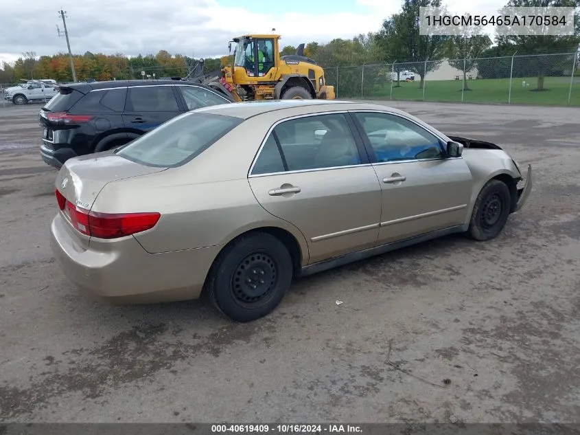 1HGCM56465A170584 2005 Honda Accord 2.4 Lx