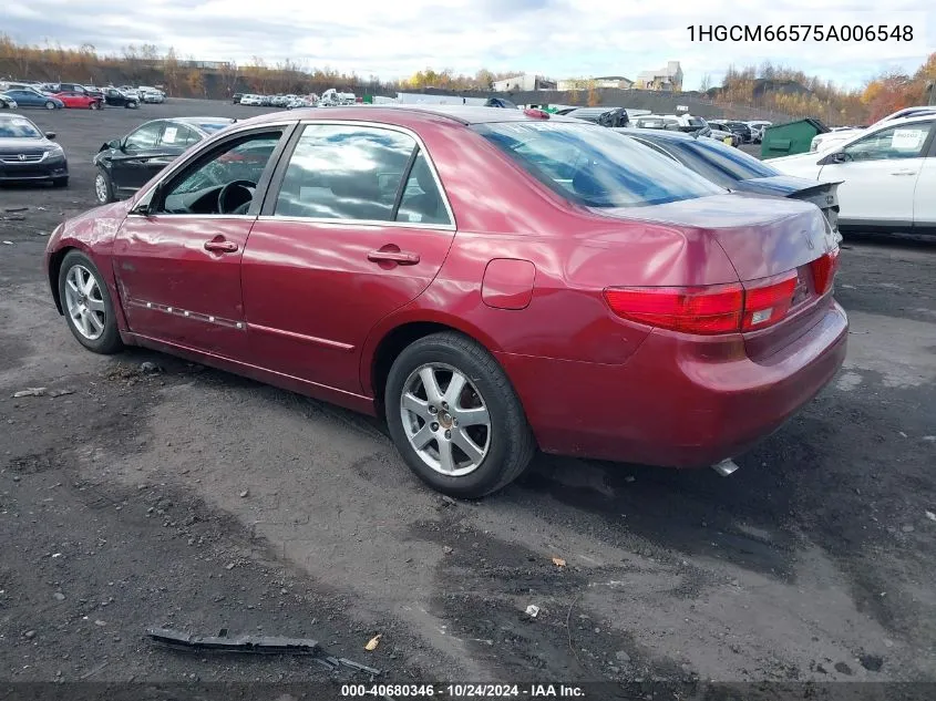 1HGCM66575A006548 2005 Honda Accord 3.0 Ex