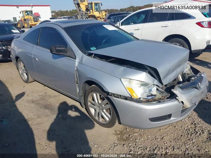 1HGCM81635A008938 2005 Honda Accord Ex