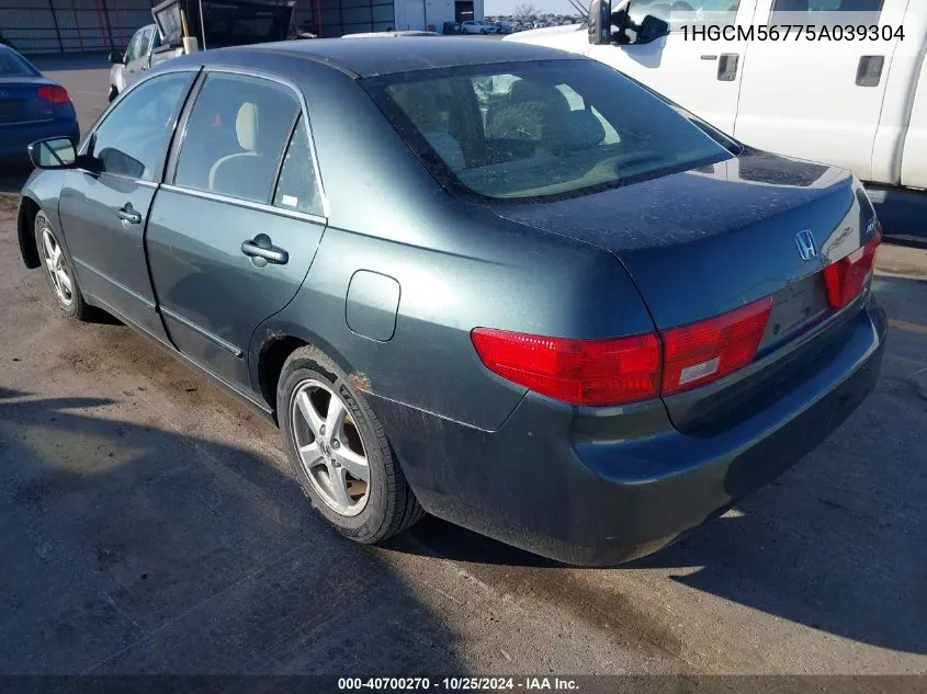 1HGCM56775A039304 2005 Honda Accord 2.4 Ex