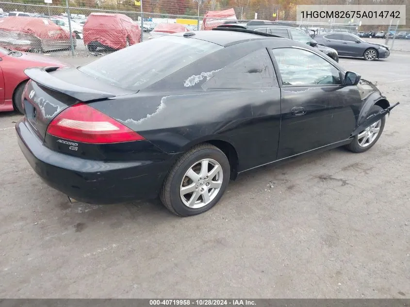 1HGCM82675A014742 2005 Honda Accord 3.0 Ex