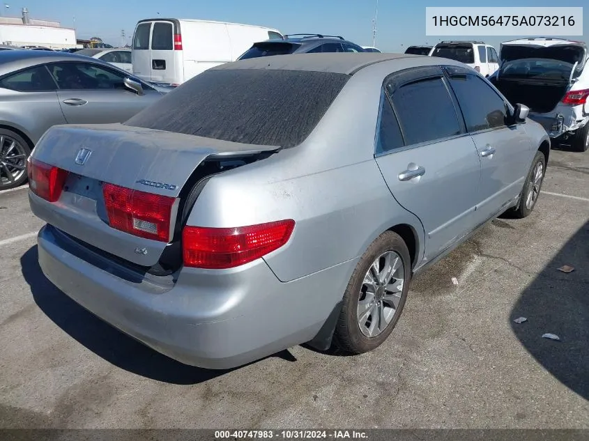 1HGCM56475A073216 2005 Honda Accord 2.4 Lx