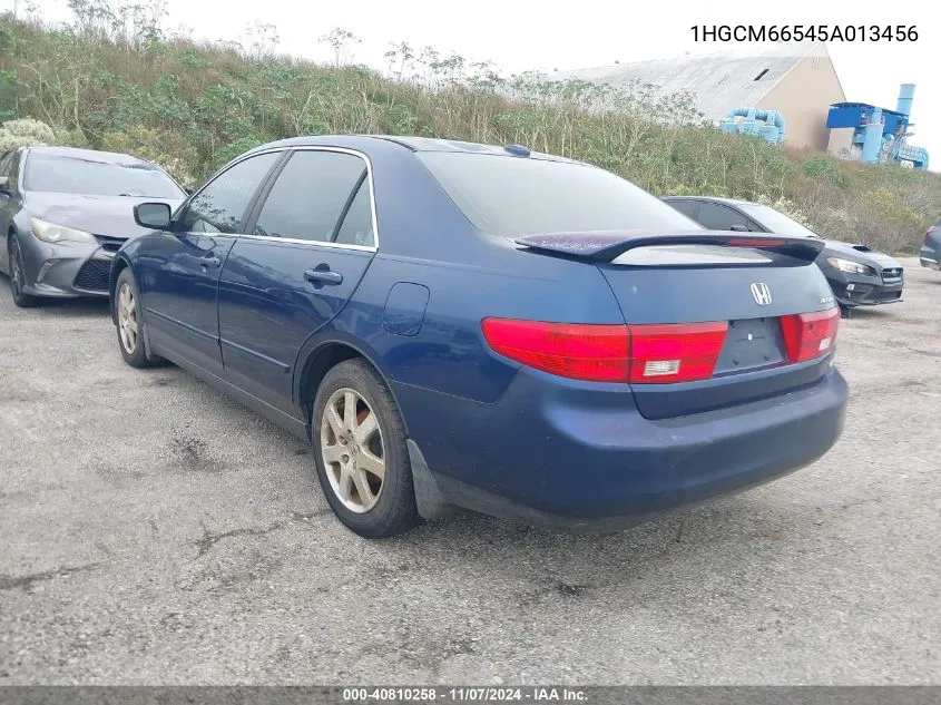 2005 Honda Accord 3.0 Ex VIN: 1HGCM66545A013456 Lot: 40810258