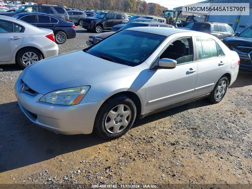 2005 Honda Accord Lx VIN: 1HGCM56445A157901 Lot: 40819742