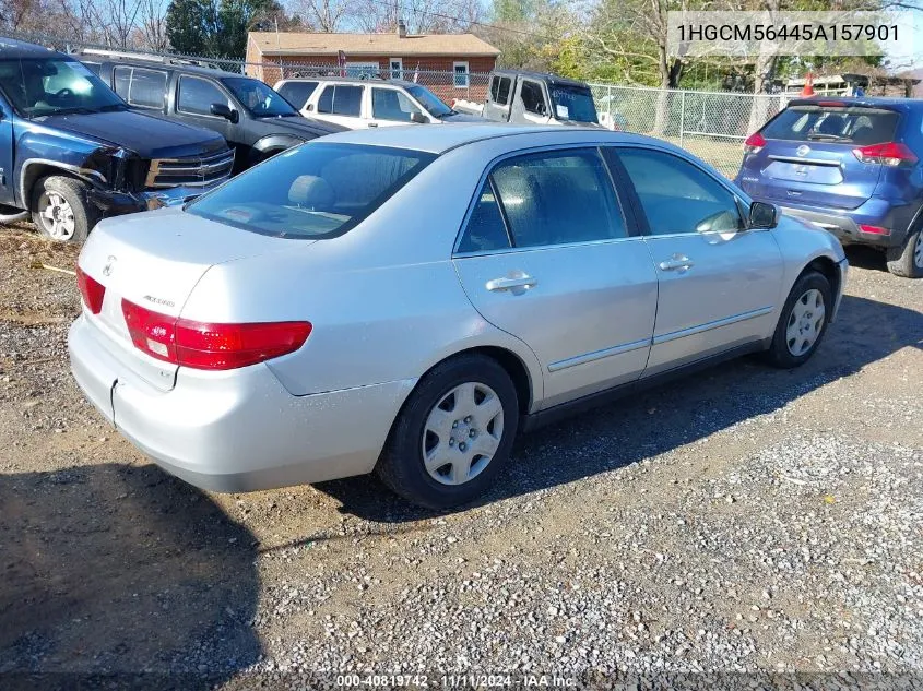 2005 Honda Accord Lx VIN: 1HGCM56445A157901 Lot: 40819742