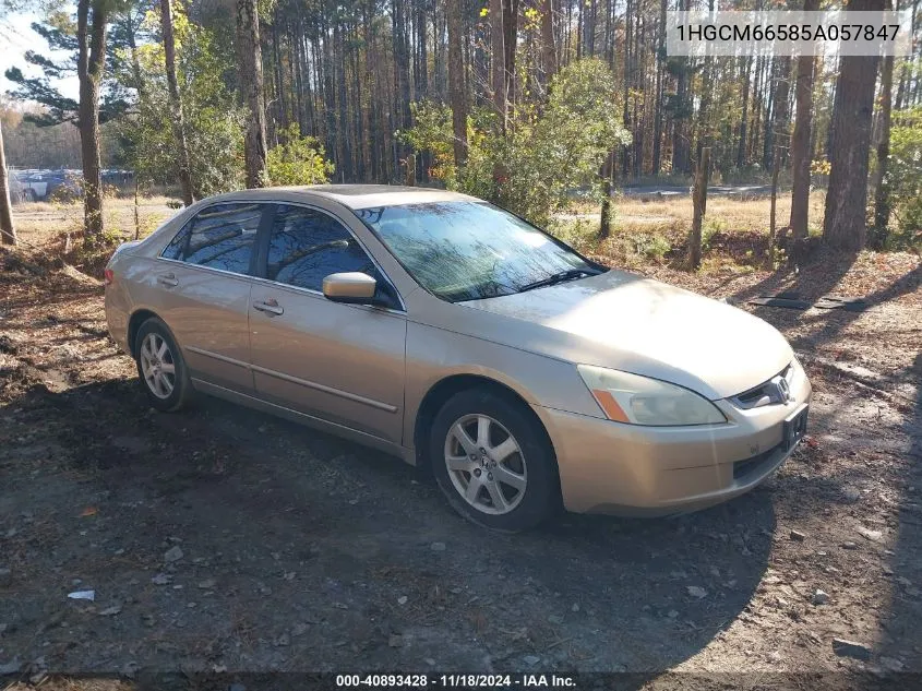 2005 Honda Accord Ex VIN: 1HGCM66585A057847 Lot: 40893428