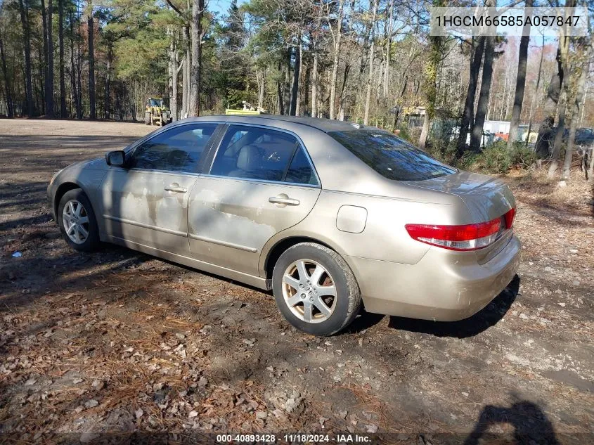 2005 Honda Accord Ex VIN: 1HGCM66585A057847 Lot: 40893428