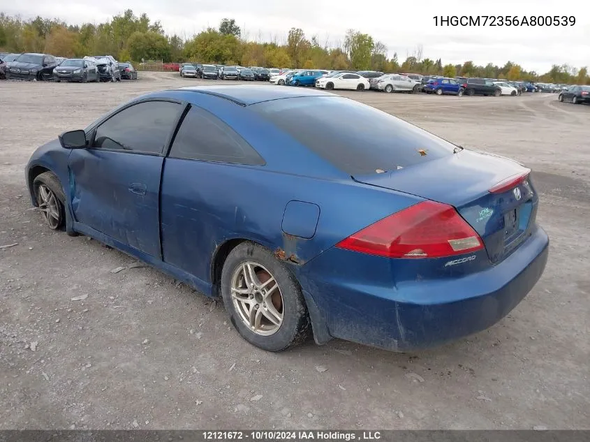 1HGCM72356A800539 2006 Honda Accord