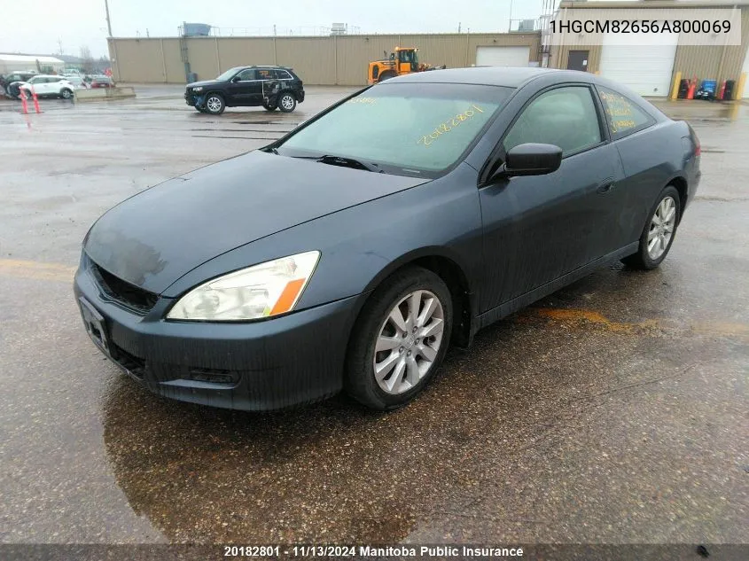 2006 Honda Accord Ex-V6 VIN: 1HGCM82656A800069 Lot: 20182801