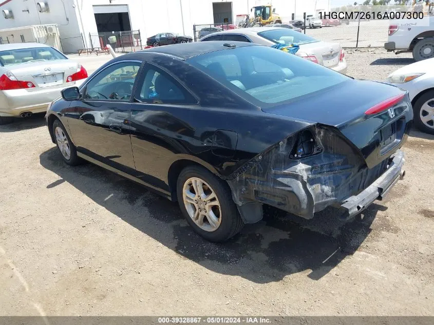 2006 Honda Accord 2.4 Ex VIN: 1HGCM72616A007300 Lot: 39328867