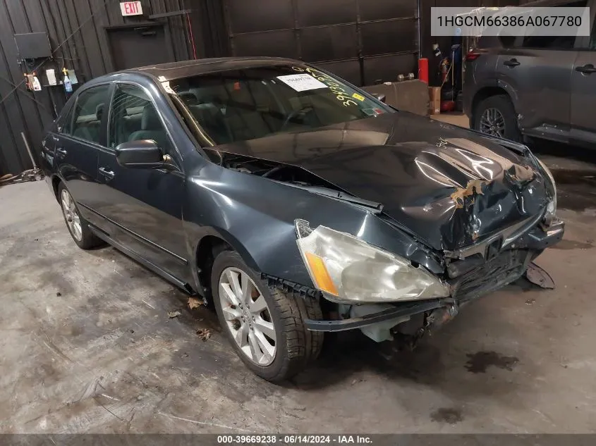 1HGCM66386A067780 2006 Honda Accord 3.0 Lx