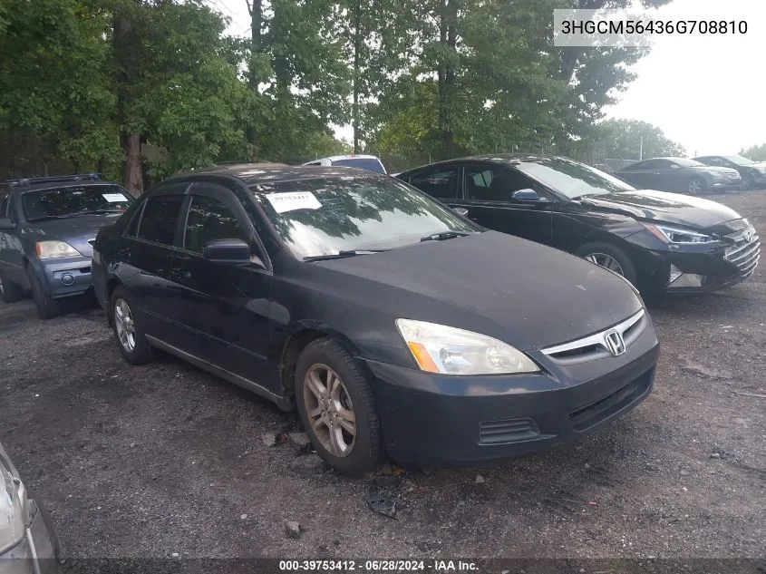 3HGCM56436G708810 2006 Honda Accord 2.4 Lx