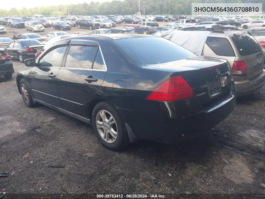 3HGCM56436G708810 2006 Honda Accord 2.4 Lx