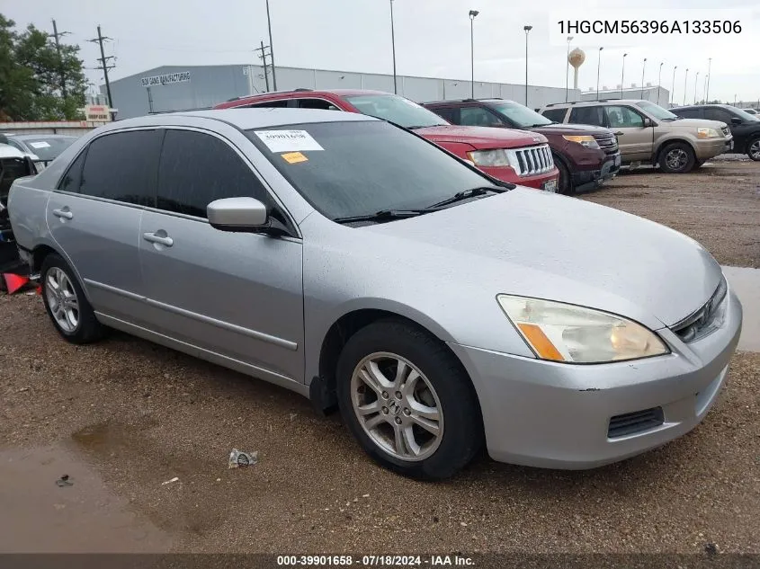 2006 Honda Accord 2.4 Se VIN: 1HGCM56396A133506 Lot: 39901658