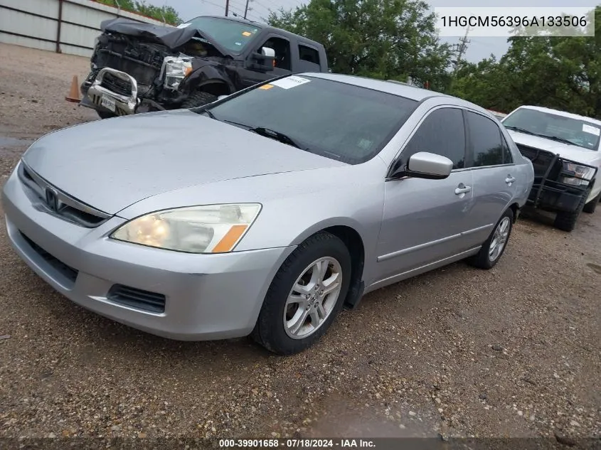 1HGCM56396A133506 2006 Honda Accord 2.4 Se