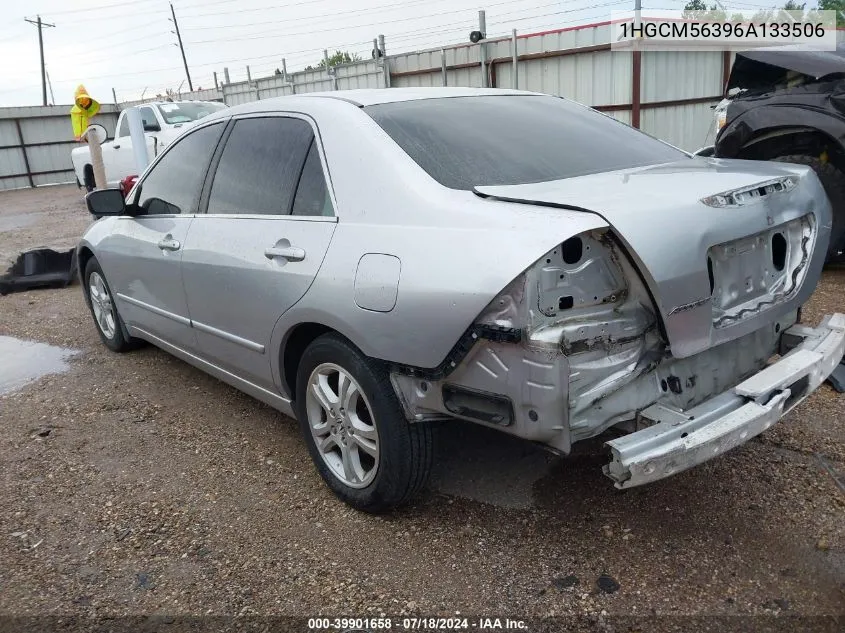 1HGCM56396A133506 2006 Honda Accord 2.4 Se